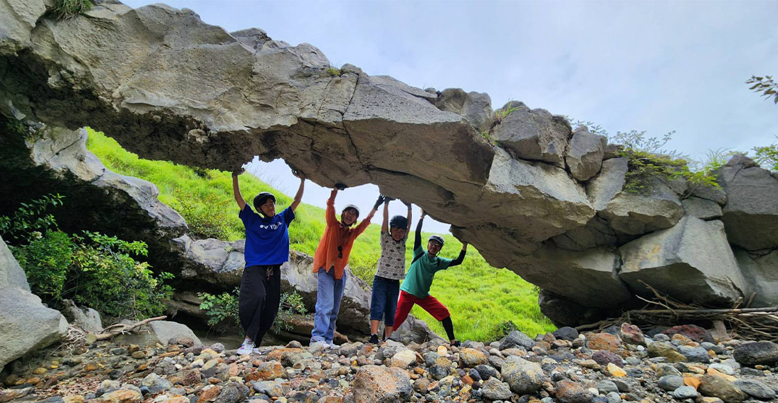 溶岩のガイコツ!アドベンチャーサイクル